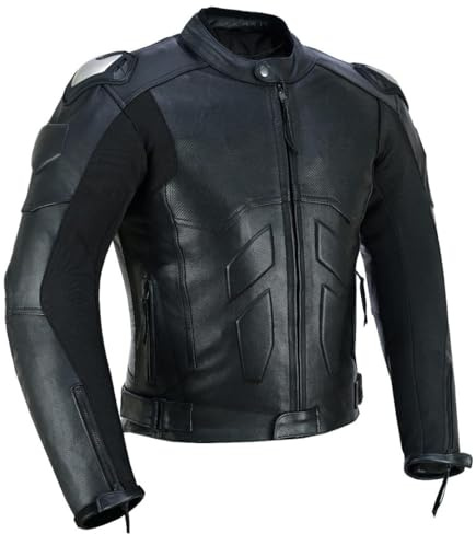Veste de moto en cuir blindé pour homme, homologuée CE, imperméable, panneaux en maille respirante, épaules et coudes renforcés, veste d'équitation noire