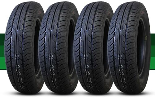 4pcs 135/70R12 Car Tires 65S 300kPa, Puncture Resistant All Season Replacement Tires for Kei Cars, Tubeless Durable Tires with Reinforced Sidewall, Anti Blowout