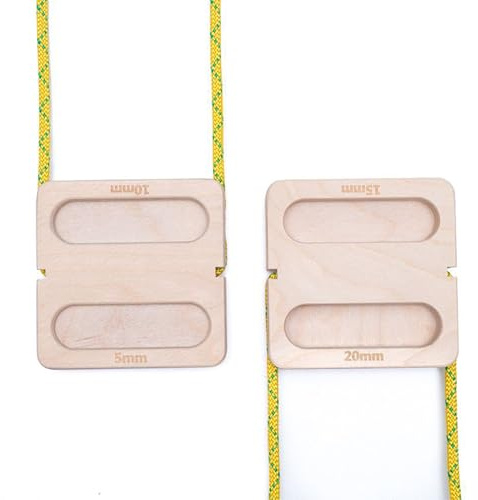 Hangboard Arrampicata Tastiera Arrampicata Set di 2 Pezzi | Dispositivo di Allenamento | Tavola da Appeso per Allenamento con Impugnatura Arrampicata per Donne Uomini Principianti