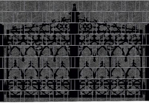Gate - Einfarbig bedruckter Sichtschutzstreifen auf Rolle | moderner Zaundruck | einfache Verarbeitung | Aufwertung vom Doppelstmattenzaun | UV-beständig 2,5m x 1,8m