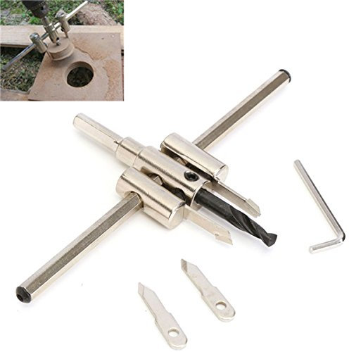 EsportsMJJ 40Mm-200Mm Verstellbar Metall Holz Kreis Cutter Loch Säge Bohrer Bit