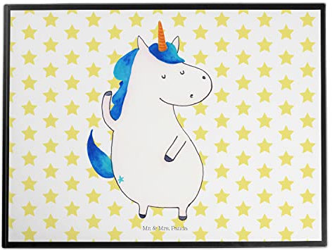 Mr. & Mrs. Panda Schreibtischauflage Einhorn Mann - Geschenk, Einhörner, schreibtischunterlage, Schreibtisch Unterlagen, Hübsch, schreibtischmatte, Familie, schreibtischunterlagen, Schreibunterlage