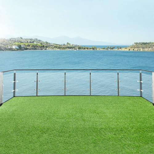 Steffensmeier Kunstrasen Montana |++sehr hohe UV- beständigkeit+++|Soft|Outdoor|Meterware|Rasenteppich|wasserdurchlässig|Grün, Größe: 200x450 cm