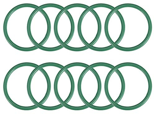 sourcing map 10 Dichtungsringe 13mmx20mmx3,5mm FKM O Ring Fluor Gummi Öl Säure Temperaturbeständigkeit Unterlegscheiben für Industerie Maschinen Auto Reparatur Pneumatik, Grün