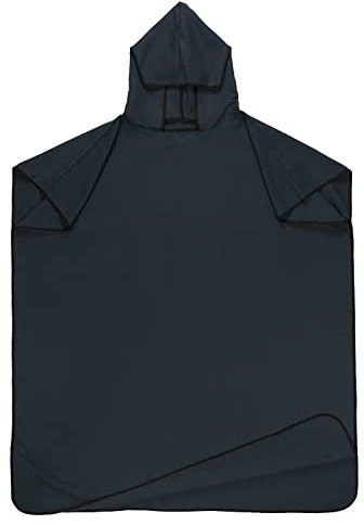 Kinsinder Handtuch Poncho, Surf Poncho für Damen Herren Erwachsene, Mikrofaser Surf Badeponcho mit Kapuze, Badeponcho Handtuch für Erwachsene Strand Surfen Schwimmbad Reisen