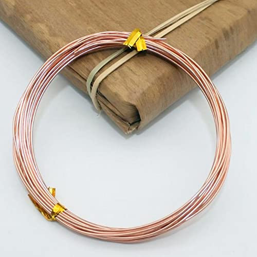 Yurosiay 10 Rollen 5m Aluminiumdraht 1mm Bunt Basteldraht Flexibler Metalldraht Aludraht Draht Basteln Häkeldraht Schmuckdraht Dekodraht Alu für DIY Handwerk Schmuckherstellung Rosa