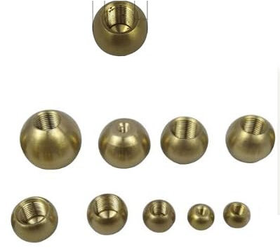 M3 m4 m5 m6 m10 m12 Messing-Kugelmutter, Kugeldurchmesser 6, 10, 12, 17,5, 20 mm, leichte Überwurfmutter, Abdeckung, Gewinde, Rohrende, Dekorationsverschluss, M6 x 12