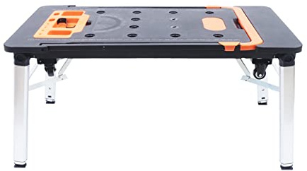Tavolo da lavoro 7 in 1 | Versatile | Robusto | Carico massimo 250 kg | Altezza regolabile | Cambio rapido | Peso 13,50 kg