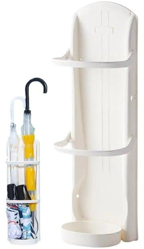 Umbrella Stand, Wall Mounted Umbrella Holder Rack Space Saving Organizer Umbrella Stand Holder for Hallway Home Office