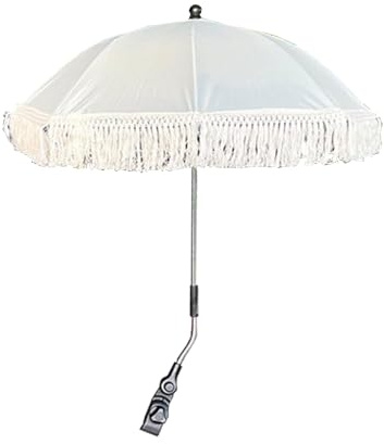Barnvagn Paraply Barnvagn Barnvagn Solskyddad Parasoll Bohemisk Barnvagn Parasoll Barnvagn Solparasoll Utomhus Bebis Strand Sol Rekvisita med Justerbar Klämma Utomhus Människor