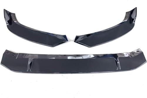 JLQFYWL Auto Frontspoiler für Audi A4 B9 Sedan 2017 2018, Frontstoßstange Lippe Splitter Diffusor Kit Protector Front Spoilerlippe AntiKollision Auto Zubehör,glossyblack