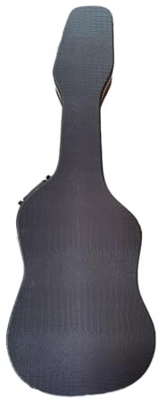 Tasche für E-Gitarre, Hartschalen-Gitarrenkoffer, tragbare, professionelle Tragetasche mit seitlichem Griff für Zubehör, Ersatzsaiten, Schwarz