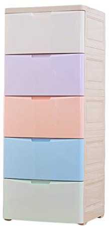 Schubladenschrank aus Kunststoff, 114,3 cm breit, für Kinder, gemischte Farben, Baby-Kleiderschrank mit 3 Ebenen