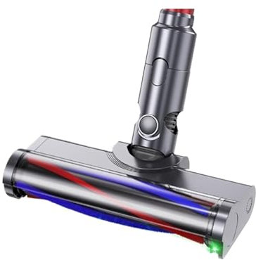 UDKZSQCB Hauptbürstenzubehör, Kompatibel Mit Dyson V7 V8 V10 V11 V15, Staubsauger-Bürstenkopf Mit Weicher Fusselrolle Und Grünem LED-Scheinwerferaufsatz.