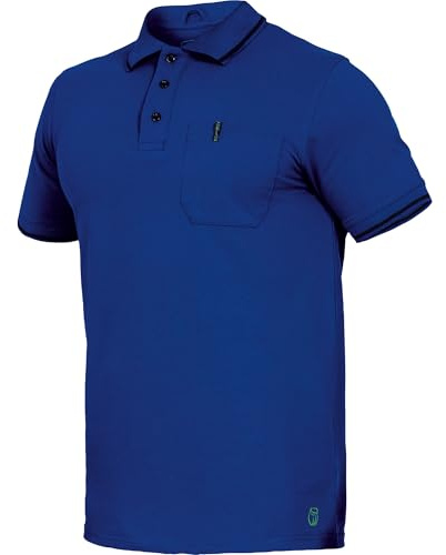 Leibwächter Polo-Shirt Herren Flex-Line – Poloshirt mit Brusttasche – Kurzarm Poloshirts mit 3 Knöpfen – 50% Baumwolle 50% Polyester – Sommer Arbeitsbekleidung für Herren