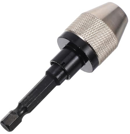 NUOBESTY Mini Conversion Chuck Drill Impact Adapter Metal Adapter for Small Drill Chuck and Shank Fits Mini Drilling Machines