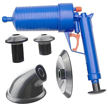 TOPBATHY Sturalavandini Per Cucina e Bagno Kit Di Apertura Ad Aria Potente Disotturatore Per Lavandini Intasati e Scarichi Pavimento Resistente e Pratico