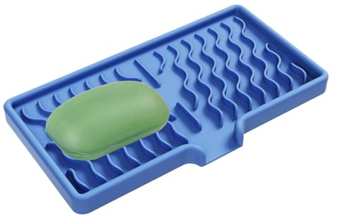Porta Jabones Bandeja de Silicona Autodrenante para Fregadero