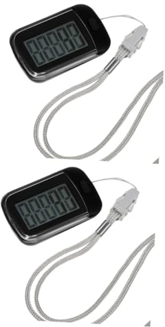 TOYANDONA 2pcs Walk Run Step Counter Removable Clip Ankle Fitness Tracker for Walking Running Waist Belt Pedometers for Steps and Miles
