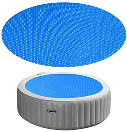 Evember Schwimmbadabdeckung, rund, 160 cm, Faltbare Solar-Poolabdeckung, Solarabdeckungen für Bodenpools, Abdeckung, wasserdicht und staubdicht, einfaches Set