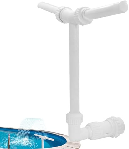Springbrunnen für Pool – Poolbrunnen | Wasserfall für Pool | Fischteich Wasserfall mit Doppelsprüher für die Landschaftsdekoration im Gartenbereich, Sprinkler D