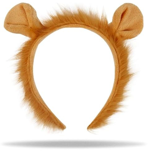 Hatstar Löwen Haarreif | Löwen Ohren Haarband | Kopfschmuck für Kinder Jungen, Mädchen, Erwachsene | Kostüm Haarschmuck Deko Accessoire zu Karneval & Fasching