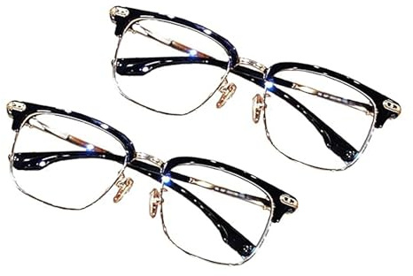 Aderpmin Yifare OptiReaders Pro, Hilipert Opti Readers Pro, Sherum Multi-Focal Reading Glasses, Progressive Multifocal Lenses, Ultra-light, Blue Light Blocking (2Pcs)