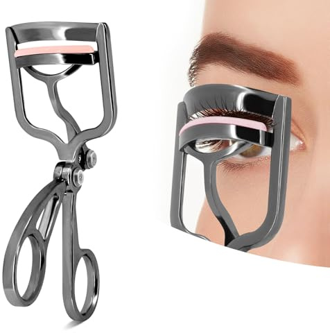 Recourbe Cils Professionnel Luxueux Eyelash Curler, Clip Haute Pression, Poignée Confortable (noir)