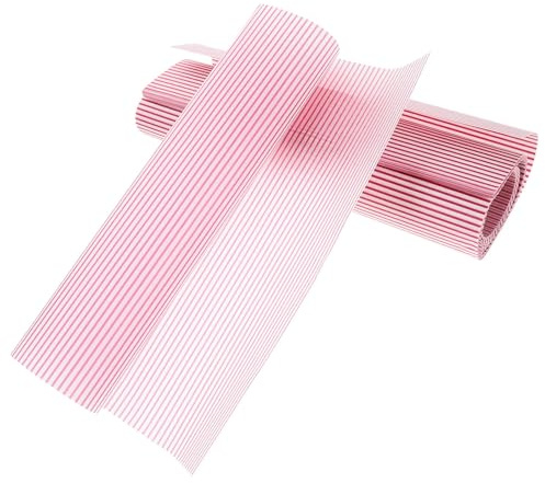 NUOBESTY 100 Feuilles de Papier Sulfurisé Résistant à L’Huile pour Sandwichs et Fritures Papier D’Emballage Alimentaire Imprimé Rouge Antiadhésif Emballage Pratique pour Restauration et