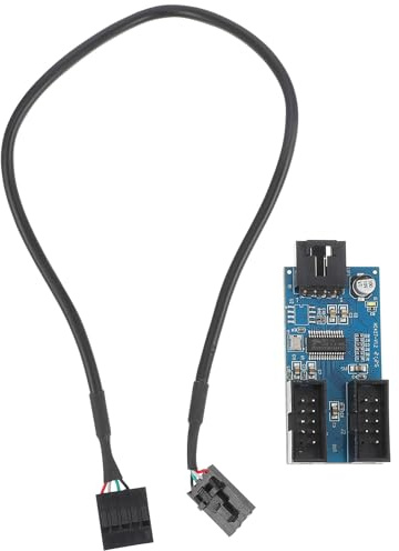 NOLITOY Hub Converter Adapter Connector Splitter for Motherboard Extension Cable Dual Output for Desktop