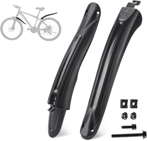 YMYQF Parafango Bici Set per Focus Bold 2, Anti Macchia Graffi Parafango Bici Regolabile Bicicletta Mudguard, Bicicletta Accessori,A