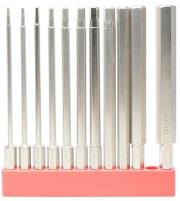 Ensemble de forets magnétiques à tête hexagonale de 100 mm en acier Hrc60 pour perceuses électriques outils à main avec dispositif de régulation de la vitesse