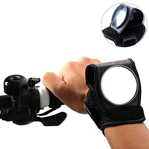 Dewuseller Fahrrad Spiegel am Arm,Universal Rückspiegel für das Handgelenk, Tragbar und Einstellbar Bike Mirror fur rennrad, e-Bike, Mountainbike