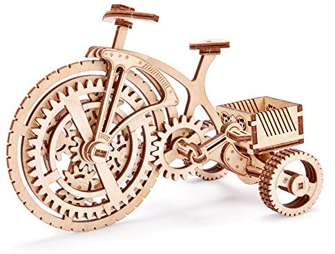 Wood Trick - Bicicleta - Puzzle 3D madera - Rompecabezas adultos - Ensamblaje sin pegamento - 89 piezas