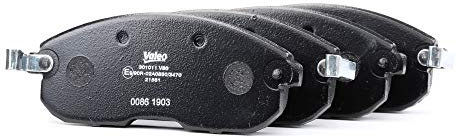 VALEO - Plaquettes de frein First - 301011 - Jeu de 4 plaquettes - Essieu avant - Entièrement équipés avec accessoires montés