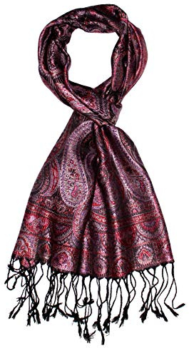 Lorenzo Cana Seidenschal für Männer Schal 100% Seide gewebt Herrenschal elegant Paisley Muster Ton in Ton