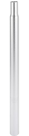 X AUTOHAUX Fahrrad Sattelstütze Aluminiumlegierung Sattelstützenrohr Silber 27.2 mm x 450 mm