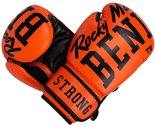 BENLEE Boxhandschuhe aus Kunstleder Chunky B 12 oz, Neon Orange