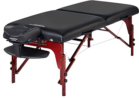 Master Massage 79cm Montclair Mobil Massageliege Klappbar Massagebett Massagebank Kosmetikliege Portable Beauty Bett Holz Tragetasche Paket