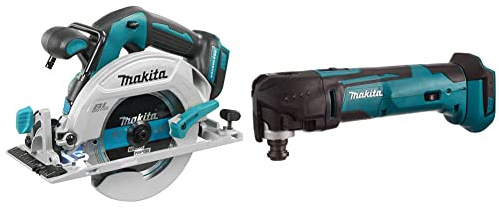 Makita DHS680Z 18V Li-Ion LXT 165mm Brushless Circular Saw - Batteries and Charger Not Included & DTM51Z Multi-Tool, 18 V,Blue