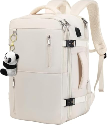 Mochila Viaje Cabina Avion 45x36X20 para Easyjet 35L Mochila Cabina Equipaje de Mano Bolso Mochilas Hombre para Portatil de 17.3 Pulgadas Travel Backpack, con Orificio De Carga Y Bolsillo Antirrobo