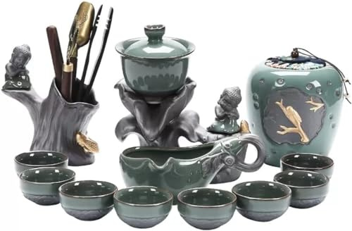Tea Set Tea Set Home Parlor Tea Cup Full Semi-automatic Creative Tea Ceremony (D As shown)