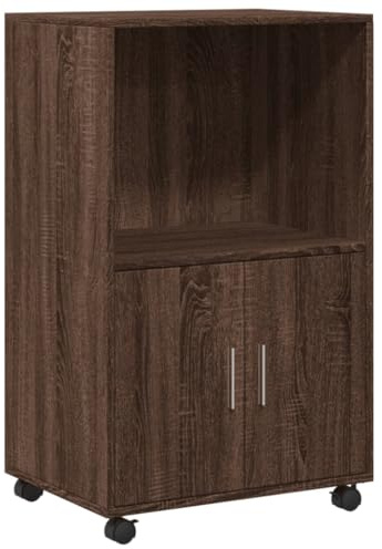 vidaXL Rollschrank Braun Eichen-Optik 55x40x91 cm Holzwerkstoff