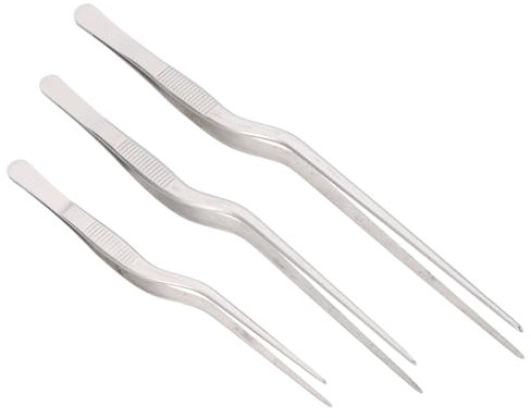 Amosfun 3pièces Pince à Arêtes De Poisson Acier Inoxydable Outil De Cuisine Pour Retirer Les Arêtes De Poisson Pince à Épiler Manuelle