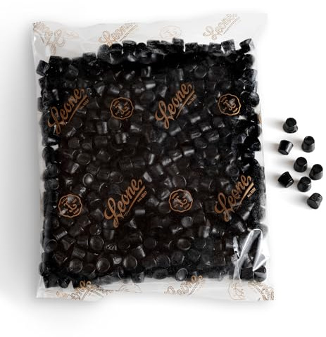 Leone dal 1857 - Nachfüllbeutel Senateur Lakritz Leone - Lakritzbonbons mit Veilchenduft - 500g