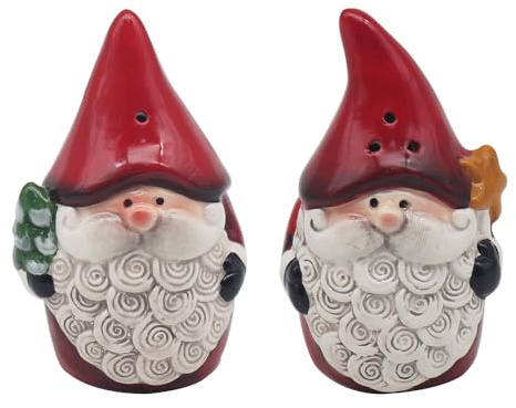 Lesser & Pavey Gonk Salt & Pepper Shakers Set of 2 | Festive Holiday Tableware for Christmas Dining | Adorable Gonk Design | Perfect Seasonal Kitchen Accessory & Gift for Christmas Lovers