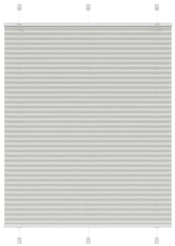 vidaxl - Light Grey Pleated Blinds 110x150 cm - Adjustable Polyester Window Shades - Modern Design