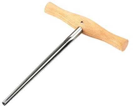 Violin Peg Hole Reamer with Wood Handle 1:30 Taper 3/4 4/4 Viola Peg Reamer T-Handle Bridge Pin Reamer Easy to Use