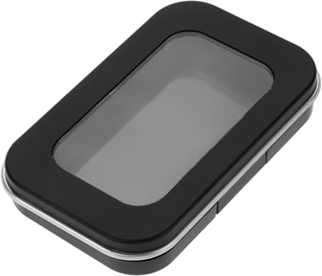 Angoily Schwarze Magnetische Nadelbeutel Aufbewahrungsbox aus Kunststoff mit Verbessertem Grip zur Sicheren Aufbewahrung von Nähzubehör für Stab und Kreuzstichprojekte