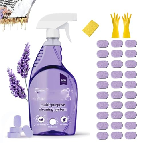 Dr Clean Backofenspray, Allzweck-Reinigungsspray mit konzentrierter Reinigungstablette, Dr Cleaning Sprays für sofortige Fleckenentfernung, Reiniger für alle Oberflächen (C 30)